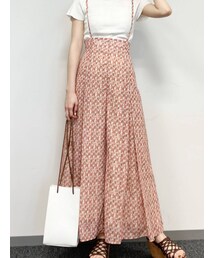 MERCURYDUO | ジオメトリックハイウエストタックパンツ(その他パンツ)