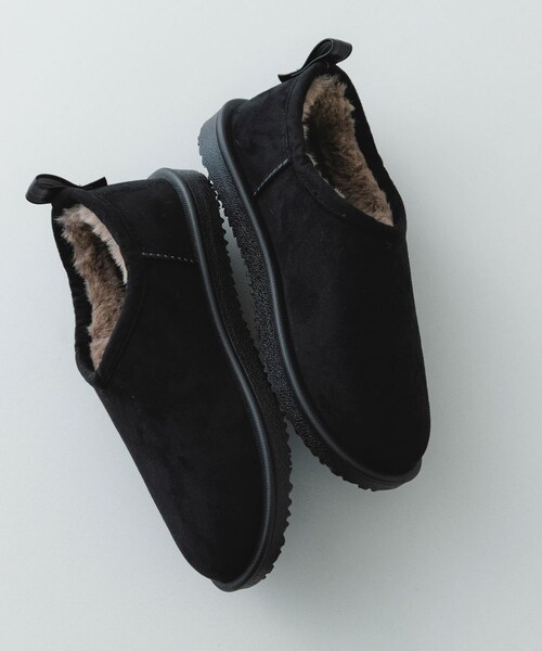 RODE SKO（ロデスコ）の「TEMPERATE　SHLOKムートン風スリッポンレインシューズ（レインシューズ・レディース・BLACK/GRAY・37/38/39）」の18枚目の写真