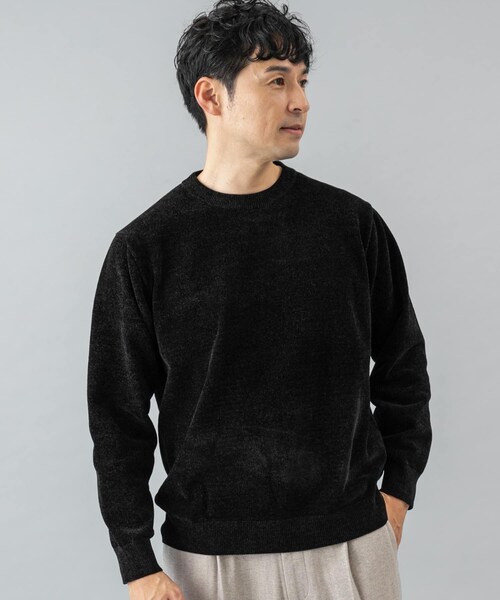 URBAN RESEARCH ROSSO（アーバンリサーチロッソ）の「『XLサイズあり』モールクルーネックニット（ニット/セーター・メンズ・BLACK/IVORY/BEIGE・M/L/XL）」の22枚目の写真