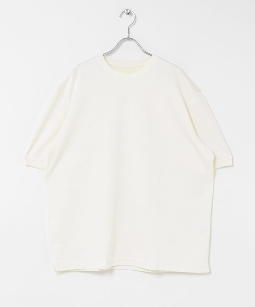 THE GOODLAND MARKET（ザグッドランドマーケット）の「armi　[Smart] MERINO-WOOL CREW NECK TEE（Tシャツ/カットソー・メンズ・WHITE・3/4/5）」の5枚目の写真