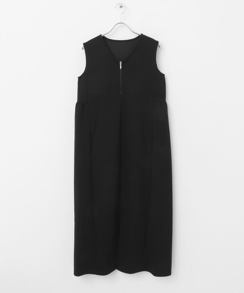 SENSE OF PLACE by URBAN RESEARCH（センスオブプレイスバイアーバンリサーチ）の「ZIPVネックカットワンピース（ワンピース・レディース・GRAY/BLACK/BEIGE・COMPACT/one）」の11枚目の写真