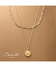 nissen | 【Creamdot.】コイン/オーバルチェーンのステンレス製2セットネックレス(ネックレス)
