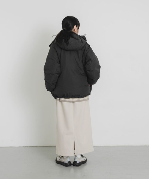EKAL（エカル）の「『UR TECH』中綿フードジャケット（その他アウター・レディース・ダークブラウン/チャコール・one）」の10枚目の写真