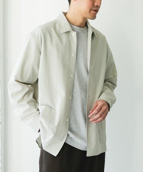 URBAN RESEARCH DOORS（アーバンリサーチドアーズ）の「『イージーケア/速乾/UVカット』クイックドライロングスリーブシャツカバーオール（カバーオール・メンズ・CHALK/YELLOW/BLUEGREEN/NAVY・M/L）」の10枚目の写真