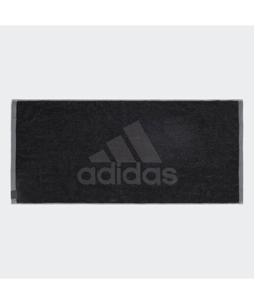 adidas(アディダス)の「フェイスタオル(フェイスタオル・メンズ・ブラック/ビクトリーブルー・フリー)」の1枚目の写真