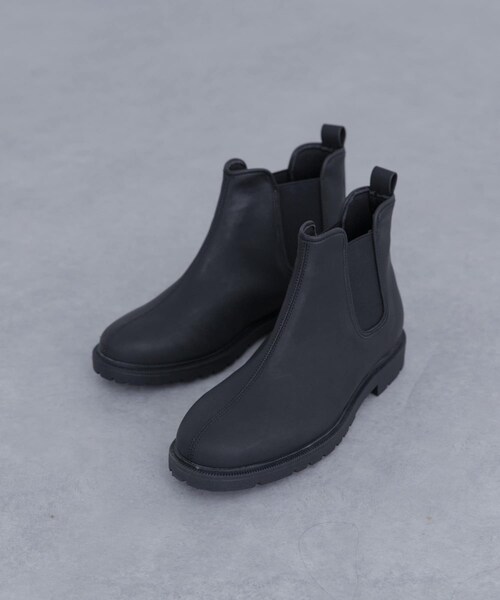 URBAN RESEARCH DOORS（アーバンリサーチドアーズ）の「サイドゴアレインブーツ（レインシューズ・レディース・MATT BLACK/BLK×IVO・36/37/38）」の4枚目の写真