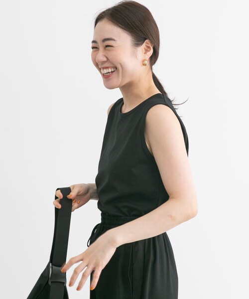 URBAN RESEARCH Sonny Label（アーバンリサーチサニーレーベル）の「SLAB　comfort tanktop（タンクトップ・レディース・クリーム/ブラック・FREE）」の20枚目の写真
