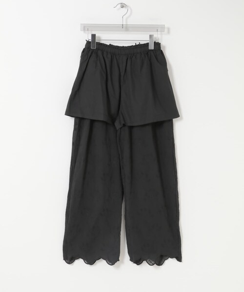 URBAN RESEARCH（アーバンリサーチ）の「crinkle crinkle crinkle　3D EMBROIDERY EASY PANTS（その他パンツ・レディース・WHITE/BLACK・Free）」の9枚目の写真