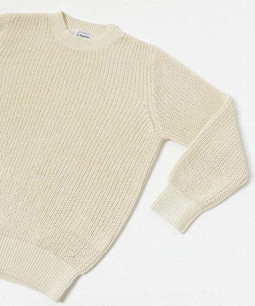 THE GOODLAND MARKET（ザグッドランドマーケット）の「米富繊維　WASHI COTTON TAPE KNIT PULLOVER（ニット/セーター・レディース・62BLUE/14BLACK/40IVORY/50LIME・1/3）」の12枚目の写真
