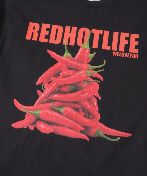 THE GOODLAND MARKET（ザグッドランドマーケット）の「TONY　Red Hot Life Tee（Tシャツ/カットソー・メンズ・WHT/BLK・L/XL）」の8枚目の写真