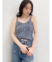 GYDA | ケーブルブリーチニットキャミ(キャミソール)