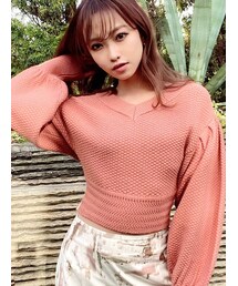 RESEXXY | ボリュームスリーブコンパクトニット(ニット/セーター)