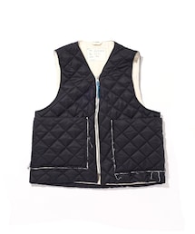 ADAM ET ROPE' | 《別注》【CAMIEL FORTGENS/カミエル フォートヘンス】ZIP VEST Technical padded - black(その他アウター)