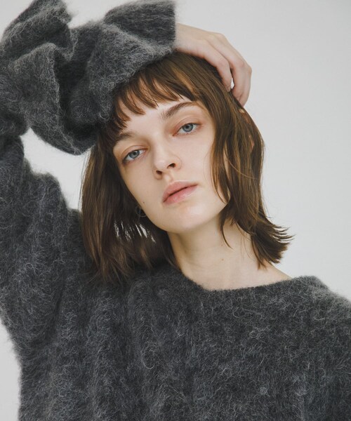 LAATO（ラート）の「frill sleeve mohair knit（ニット/セーター・レディース・パール/シャドウ・Free）」の2枚目の写真