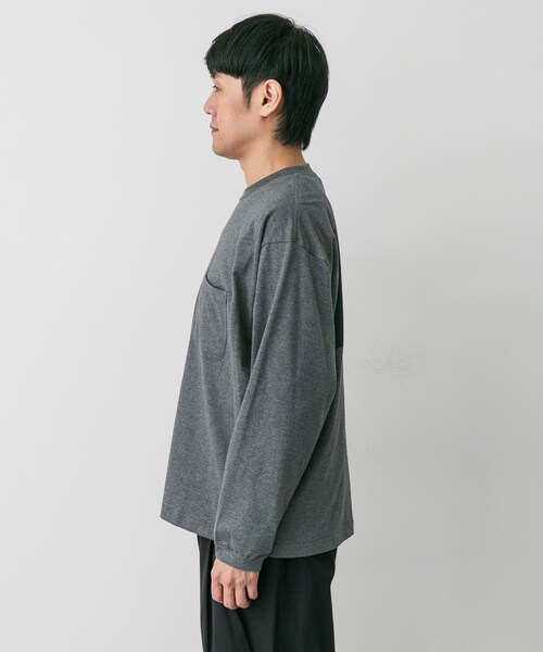 URBAN RESEARCH DOORS(アーバンリサーチドアーズ)の「STILL BY HAND Printed long sleeve(Tシャツ/カットソー・メンズ・WHITE/CHARCOAL・46/48)」の10枚目の写真