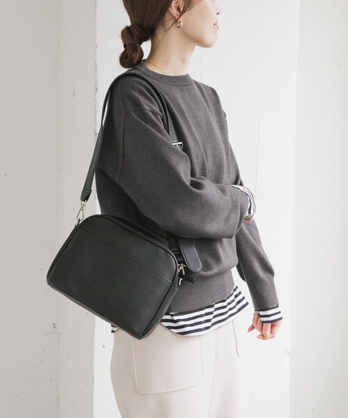 URBAN RESEARCH DOORS(アーバンリサーチドアーズ)の「『仁村紗和さん着用』『UR TECH 200日ニット』スウェットライクプルオーバー(ニット/セーター・レディース・L.GRAY/MINT/ORANGE/BROWN/OFF/D.RED/杢CHARCOAL・M)」の21枚目の写真