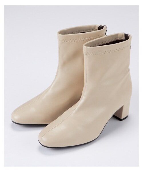 nissen（ニッセン）の「【ゆったり幅広】リングファスナー裏起毛ストレッチショートブーツ（低反発中敷）（ワイズ４Ｅ）（ブーツ・メンズ・黒/ダークブラウン/オーク/アイボリー・M=23.0~23.5cm/4E/L=24.0~24.5cm/4E/LL=25.0~25.5cm/4E/3L=26.0~26.5cm/4E）」の14枚目の写真