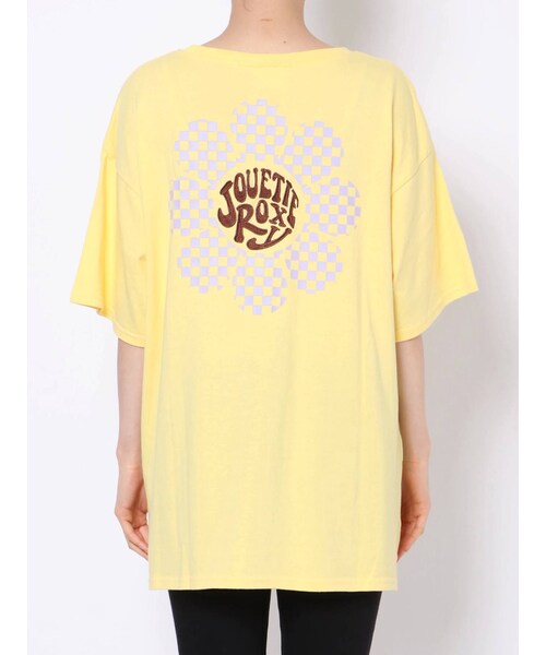 jouetie（ジュエティ）の「ROXY BIG Tシャツ（Tシャツ/カットソー・レディース・ブラック/オフホワイト/イエロー・M/F）」の7枚目の写真