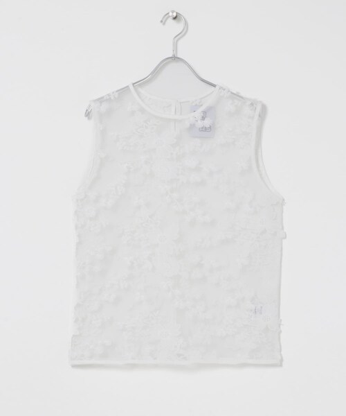 URBAN RESEARCH DOORS(アーバンリサーチドアーズ)の「『別注』LAYAS×DOORS LACE JQD TANKTOP(タンクトップ・レディース・WHITE/BLACK・One)」の7枚目の写真