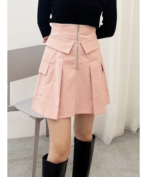 MERCURYDUO(マーキュリーデュオ)の「タフタコルセットミニスカパン(その他パンツ・レディース・アイボリー/チャコールグレー/ピンク・S/M)」の11枚目の写真