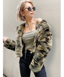 GYDA | エコファーライダースジャケット(ライダースジャケット)