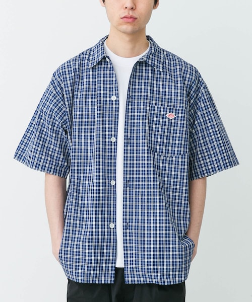 URBAN RESEARCH DOORS(アーバンリサーチドアーズ)の「DANTON SHORT SLEEVE SHIRTS(シャツ/ブラウス・メンズ・GRN×YLW/BLU×WHT・40/42/44)」の2枚目の写真