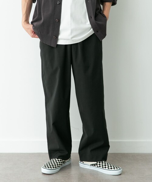 URBAN RESEARCH Sonny Label（アーバンリサーチサニーレーベル）の「リネンタッチポリエステルイージーパンツ（その他パンツ・メンズ・ブラック/チャコール/ネイビー・M/L）」の5枚目の写真