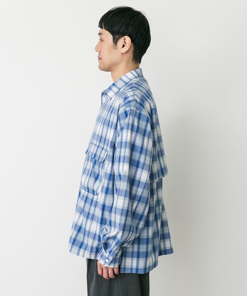 URBAN RESEARCH DOORS(アーバンリサーチドアーズ)の「Snow Peak Apparel FADE CHECK BREEZY SHIRTS(シャツ/ブラウス・メンズ・RED/LIGHT BLUE/GREIGE・M/L/XL)」の17枚目の写真