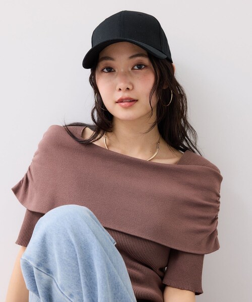 VIS(ビス)の「【定番人気】バックリボンツイルキャップ(キャップ・レディース・ブラック/キナリ/ベージュ系・F)」の9枚目の写真