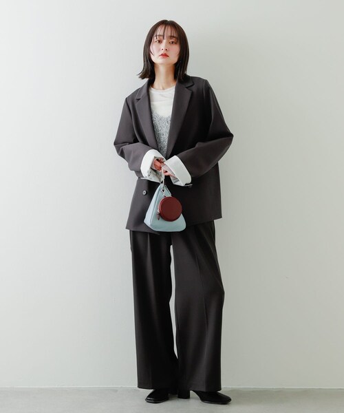 SENSE OF PLACE by URBAN RESEARCH（センスオブプレイスバイアーバンリサーチ）の「フープハンドルバッグ（ハンドバッグ・レディース・L.BLUE/BLACK/CAMEL・one）」の11枚目の写真