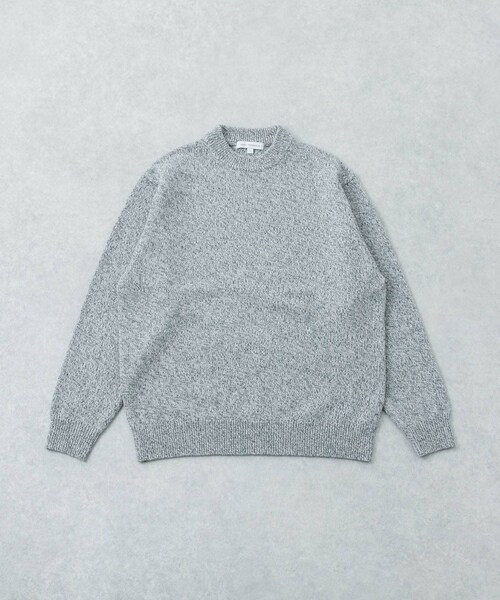 URBAN RESEARCH(アーバンリサーチ)の「MIX MOULINE CREW-NECK KNIT(ニット/セーター・メンズ・BEIGE/GRAY/BLUE/GREEN・M/L)」の11枚目の写真