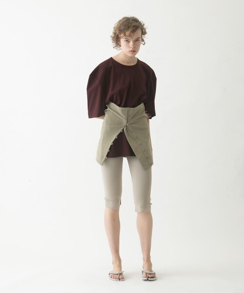 LAATO（ラート）の「puff shoulder big tee（Tシャツ/カットソー・レディース・インク/マロン/スカイ・Free）」の16枚目の写真