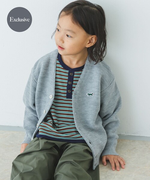 URBAN RESEARCH DOORS（アーバンリサーチドアーズ）の「『別注』PENNEYS×DOORS　THE FOX Vネックカーディガン(KIDS)（カーディガン/ボレロ・キッズ・RED/BLUE/TOP GRAY・105/120/135）」の13枚目の写真
