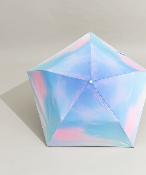 SMELLY（スメリー）の「【晴雨兼用】Wpc.　遮光軽量サンセットMINI（長傘・レディース・BLU/PNK・FREE）」の10枚目の写真