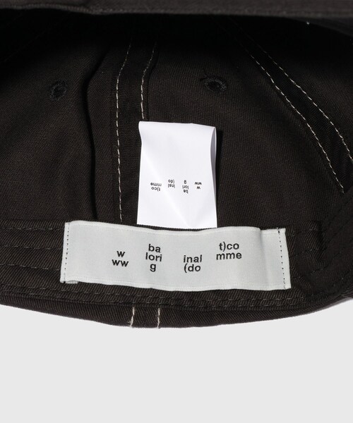 ADAM ET ROPE'(アダムエロペ)の「【BAL/バル】COTTON 6-PANEL HAT(キャップ・メンズ・ブラック/グレー・F)」の14枚目の写真