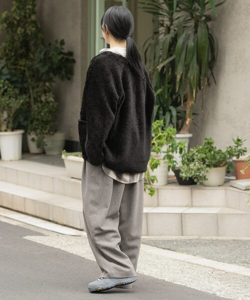 EKAL（エカル）の「OCTAカーディガンジャケット（カーディガン/ボレロ・レディース・ブラック/グレー・One）」の11枚目の写真