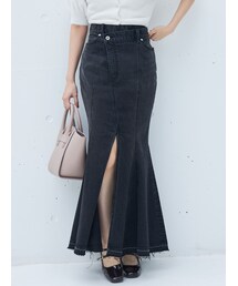 MERCURYDUO | デニムラップマーメイドスカート(スカート)