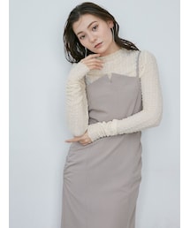 LAGUNAMOON | ストレッチチュールトップス(Tシャツ/カットソー)