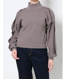 LAGUNAMOON | ショルダーチュールニットプルオーバー(ニット/セーター)