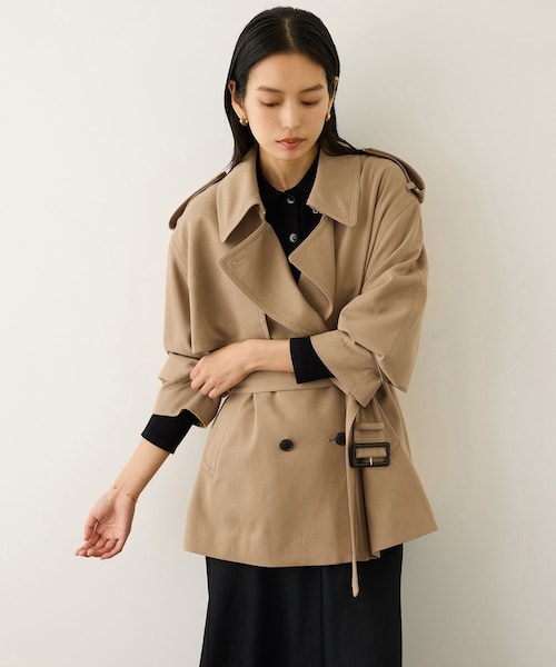 ROPE'(ロペ)の「【MANTECO(マンテコ)】テンセルウールミドル丈トレンチコート(トレンチコート・レディース・ベージュ・F)」の8枚目の写真