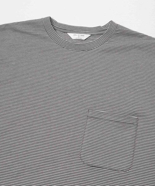 URBAN RESEARCH DOORS(アーバンリサーチドアーズ)の「STILL BY HAND STRIPED LONG SLEEVE(Tシャツ/カットソー・メンズ・BEG×WHT/GRY×BLK/BLK×WHT・46/48/50)」の14枚目の写真