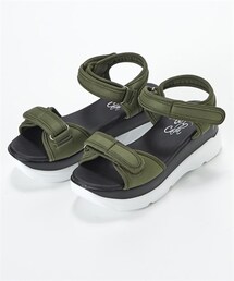 nissen | 【ゆったり幅広】スニーカーサンダル（低反発中敷）（ワイズ４Ｅ）(サンダル)