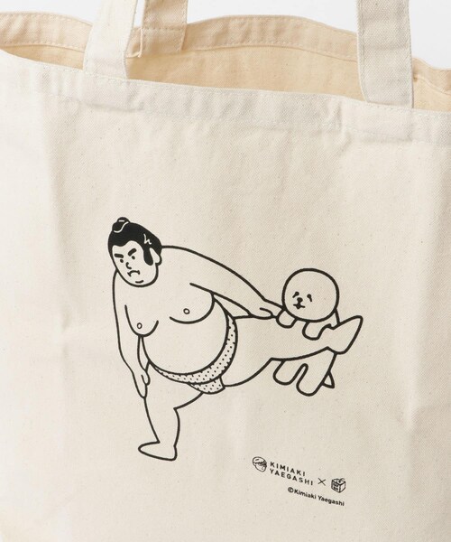 KBF（ケイビーエフ）の「KBFBOX　Kimiaki YaegashiコラボトートL∴（トートバッグ・レディース・ヒコウキ/四股・one/One）」の9枚目の写真