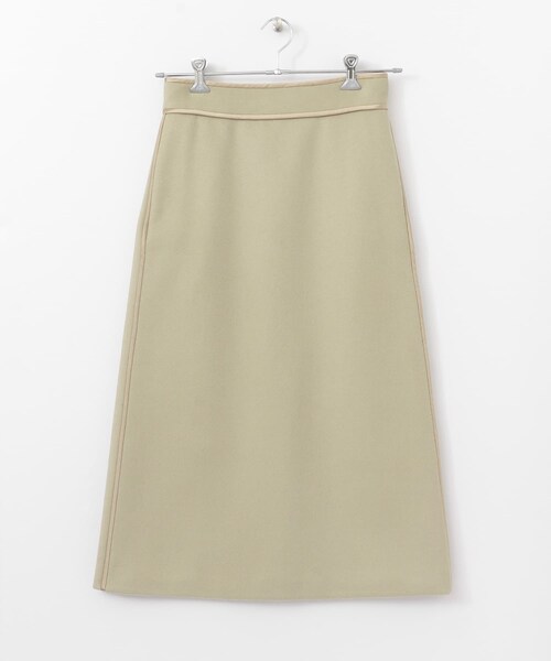 Scye　Wool Cashmere Melton HR Long-Skirt