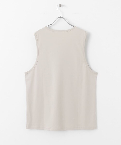 SENSE OF PLACE by URBAN RESEARCH（センスオブプレイスバイアーバンリサーチ）の「コットンスムースタンクトップ（タンクトップ・メンズ・BLACK/WHITE/BEIGE・M/L）」の16枚目の写真
