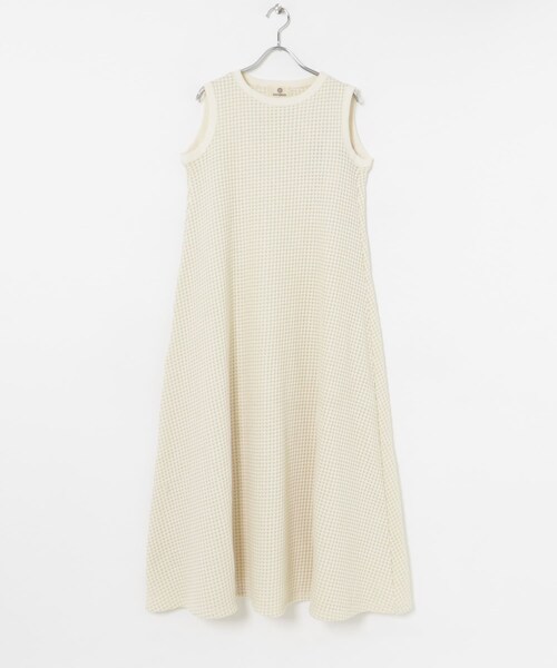THE GOODLAND MARKET（ザグッドランドマーケット）の「SEAGREEN　BIG WAFFLE ONE PIECE（ワンピース・レディース・GREEN/BROWN/CREAM/ROYAL・1/2）」の8枚目の写真