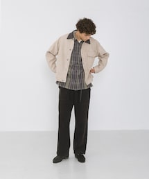 URBAN RESEARCH Sonny Label | 襟切替スウェードタッチジャケット(ブルゾン)