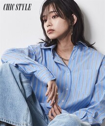 nissen | 大きいサイズ 綿100％バックロングシャツ シックスタイル(シャツ/ブラウス)