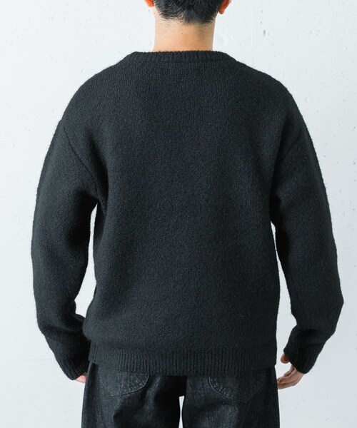 URBAN RESEARCH（アーバンリサーチ）の「W face Knit Pullover（ニット/セーター・メンズ・BLUE/CHARCOAL/BROWN/BLACK・M/L）」の6枚目の写真