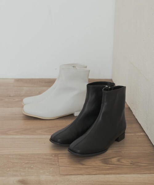 URBAN RESEARCH DOORS（アーバンリサーチドアーズ）の「スタイルアップブーツ（ブーツ・レディース・IVORY/BLACK・36/37/38）」の6枚目の写真